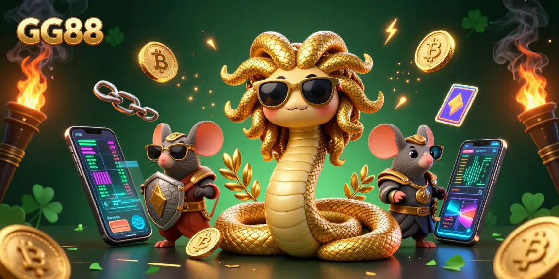 Engage with GG88's thrilling gaming world while playing with vibrant cryptocurrency elements.