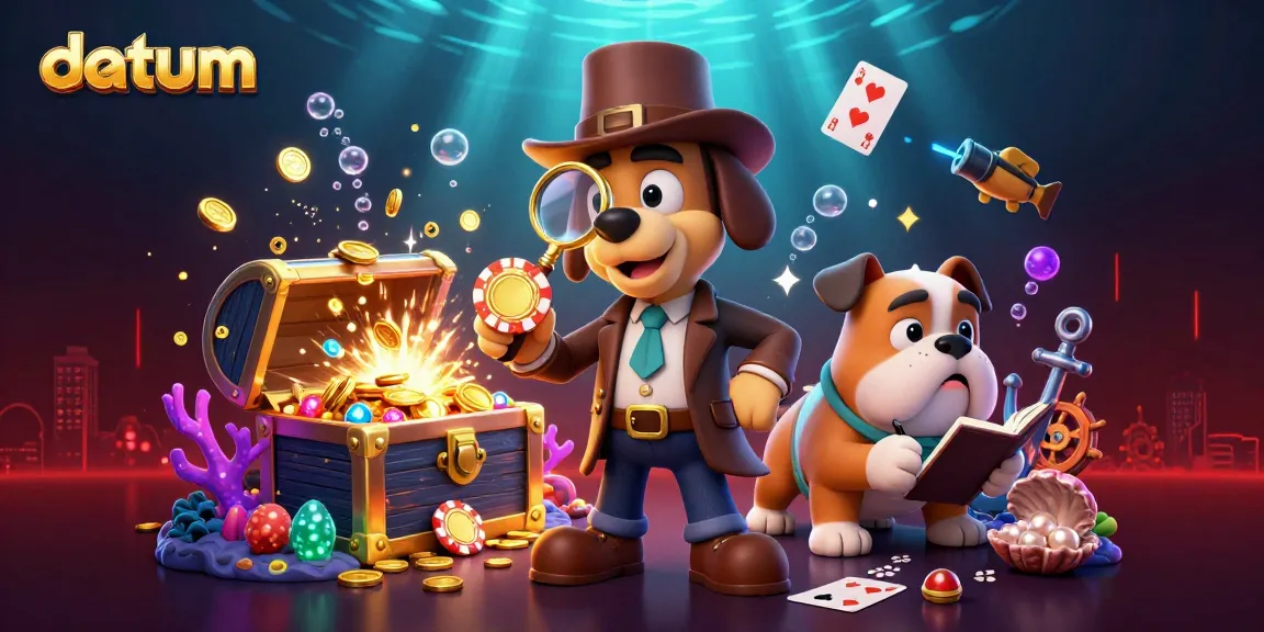 Uncover thrilling treasure with datum as the bloodhound detective explores poker chip clues.