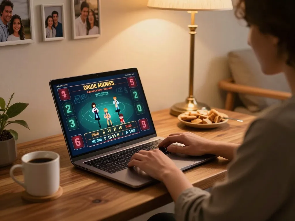 Engaging with AF 88 live dealer online casino on a cozy home setup for strategic gameplay.