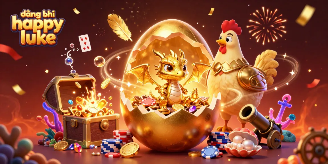 Engage in thrilling đăng ký happy luke experiences with colorful casino elements and golden treasures.