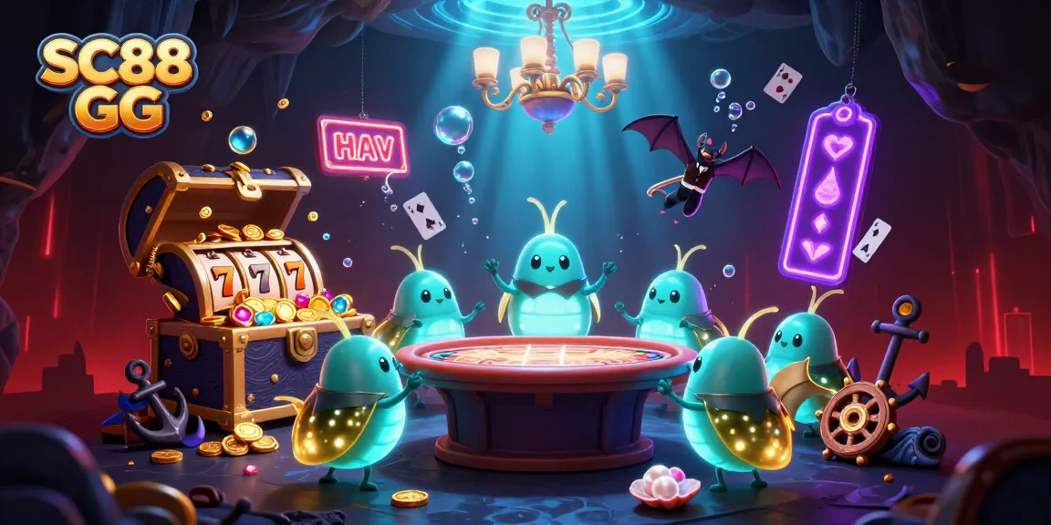 Experience thrilling gameplay at SC88 GG with vibrant glowworms and a captivating cave casino atmosphere.