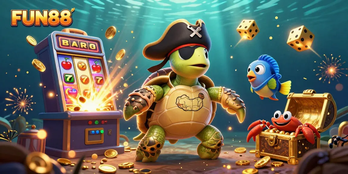 Experience the fun, excitement, and jackpots of FUN88 with vibrant characters and thrilling casino elements.