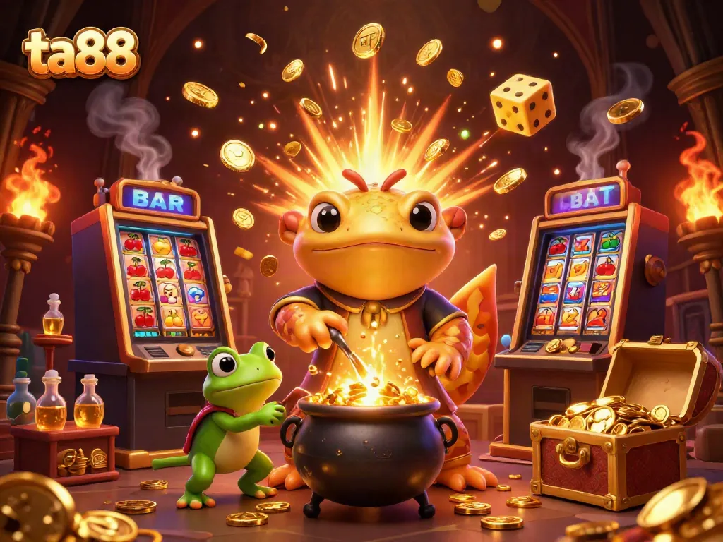 Experience thrilling gameplay at ta88 with vibrant casino elements and magical alchemy.