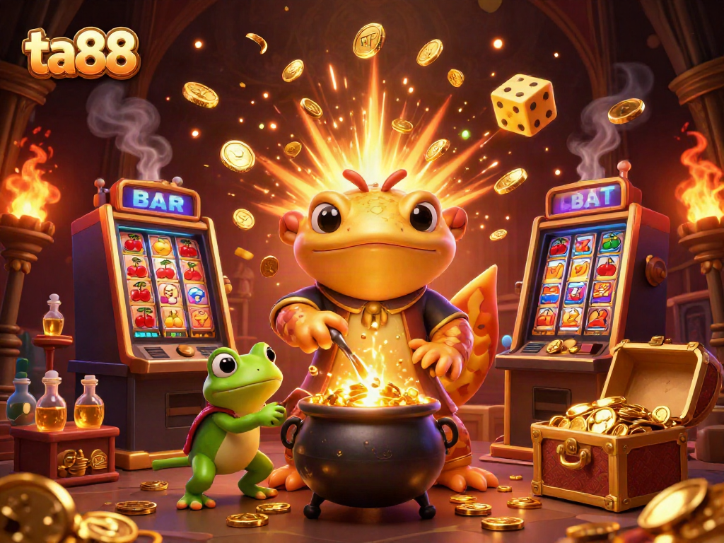Experience thrilling gameplay at ta88 with vibrant casino elements and magical alchemy.