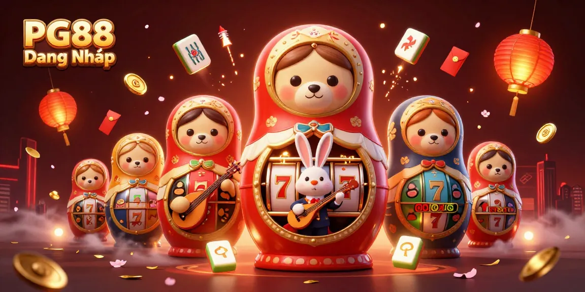 Engage in PG88 Đăng Nhập with lively casino-themed elements and characters, creating an energetic atmosphere.