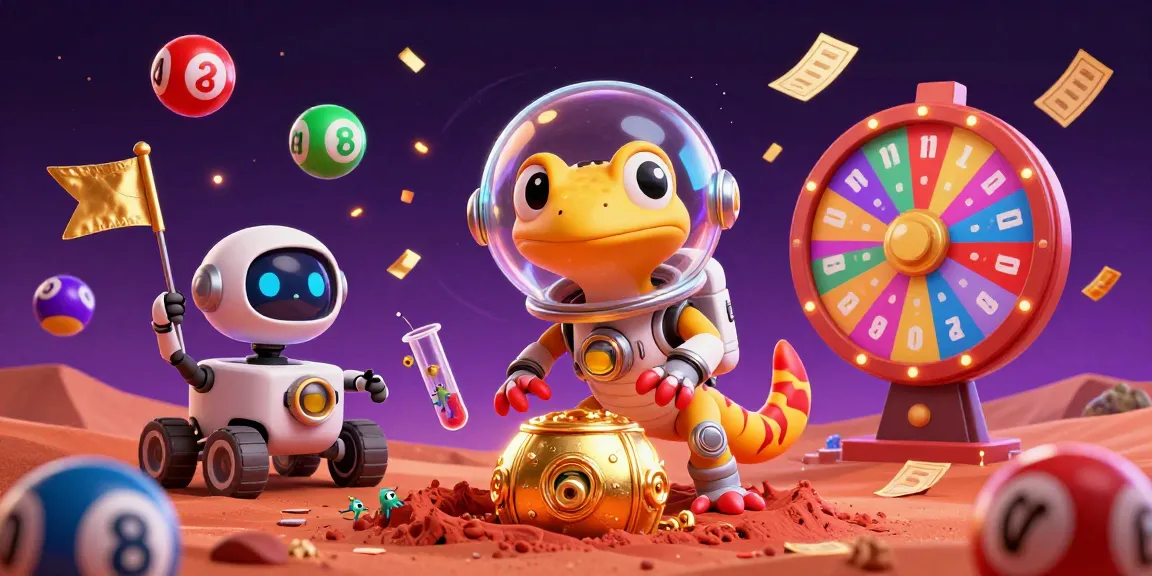 Experience the excitement of 99wincasino com with a vibrant 3D casino scene featuring a Martian gecko.