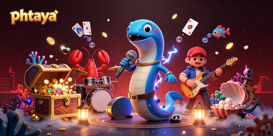 Phtaya's exhilarating underwater casino world with vibrant characters and dynamic gaming elements.