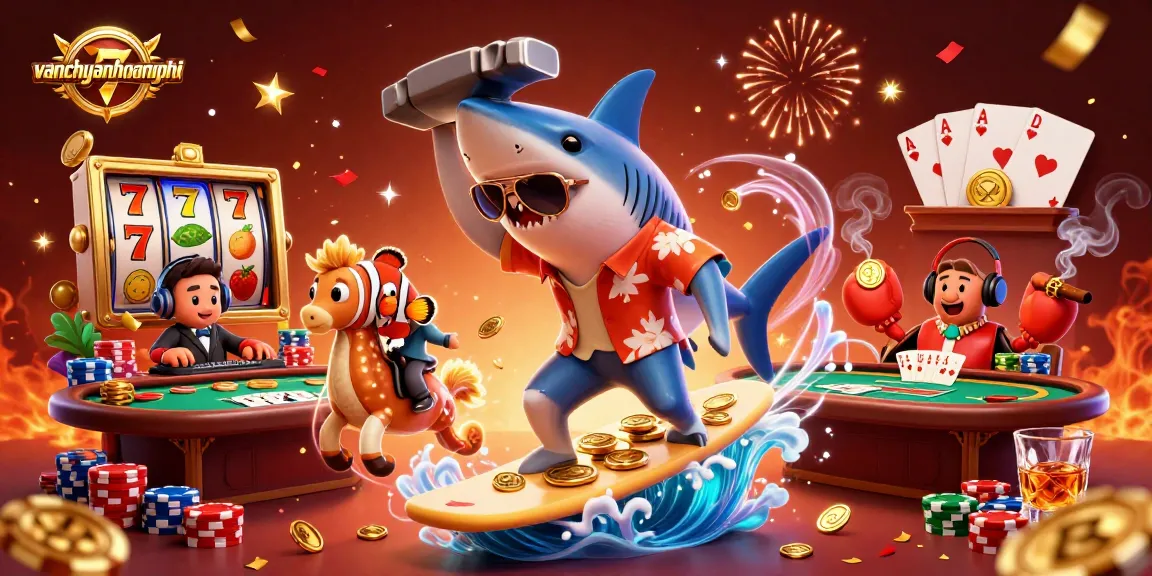 Join the excitement of vanchuyenhoangphi with a vibrant casino scene featuring dynamic characters and rich game elements.