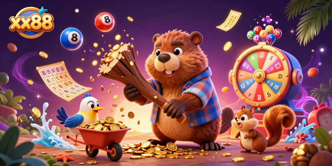 Experience winning moments at xx88 with a vibrant scene filled with coins and prizes.