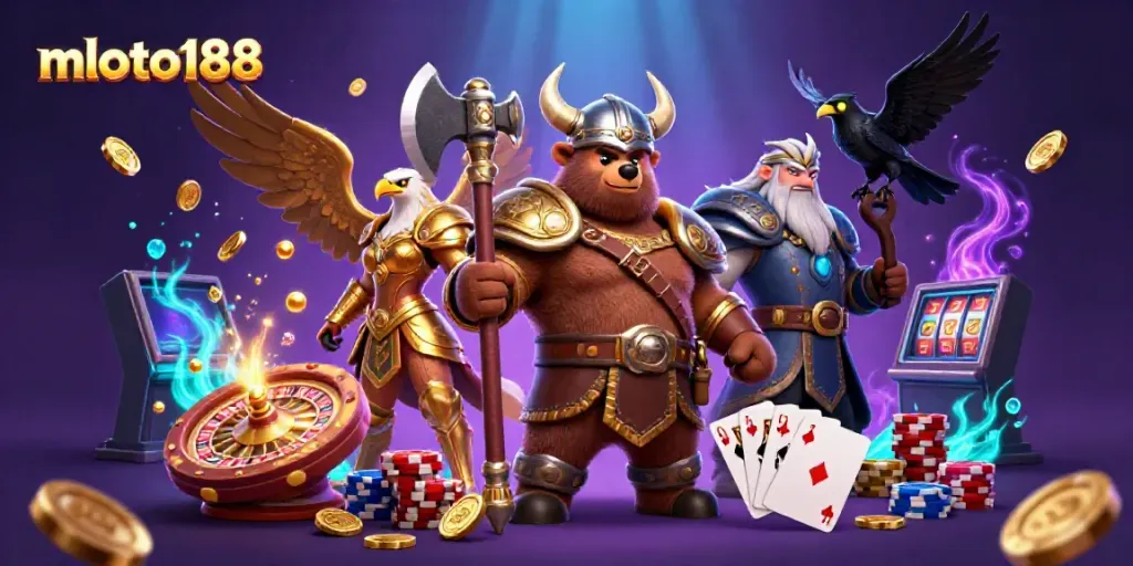 Experience winning at mloto188 with a thrilling 3D Viking casino adventure featuring dynamic games and fun.