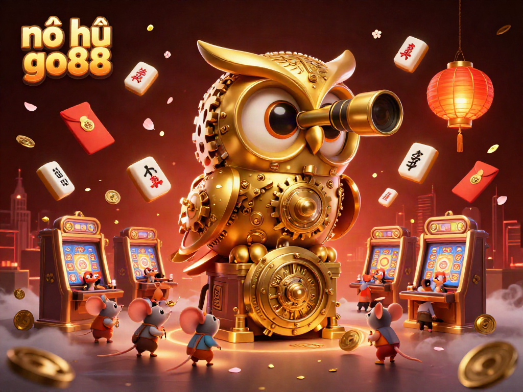 Engage with nổ hũ go88's enchanting casino scene featuring 3D characters and vivid game elements.