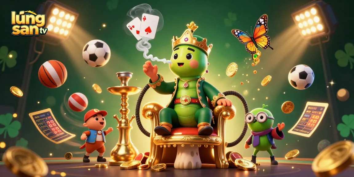 Experience thrilling sports betting action with lương sơn tv's vibrant 3D illustration, showcasing dynamic games and winning moments.