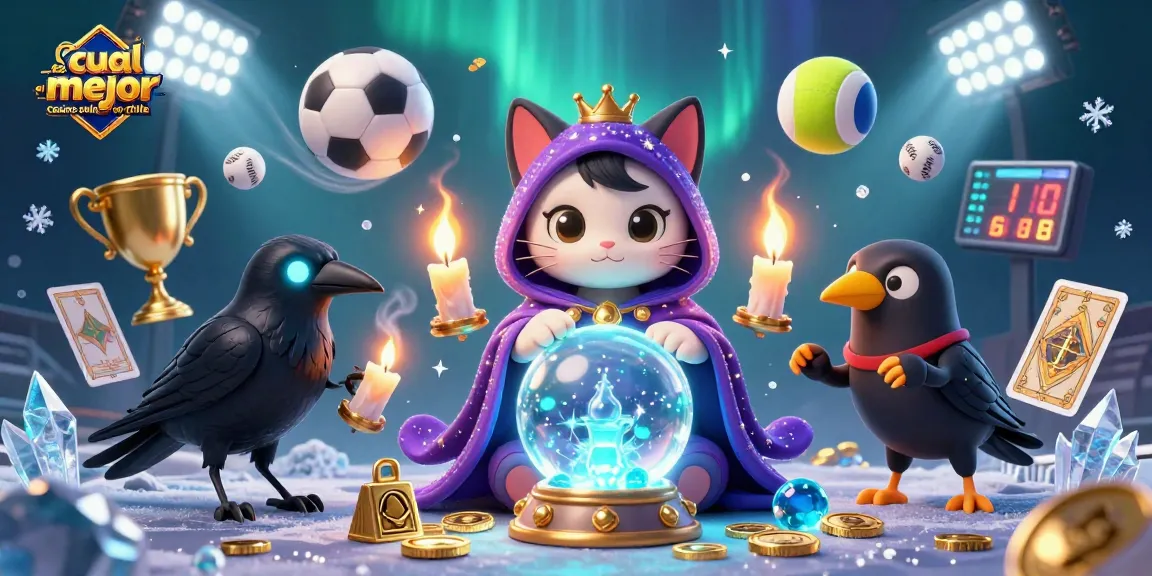 Descubre cuál es el mejor casino online en Chile con un gato místico y un cuervo que dan la bienvenida a los juegos.