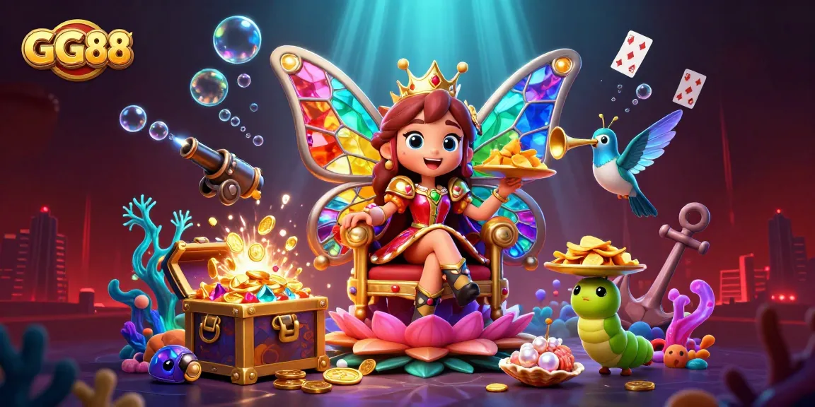 Experience the excitement of GG88 gaming with vibrant scenes of action and casino fun.
