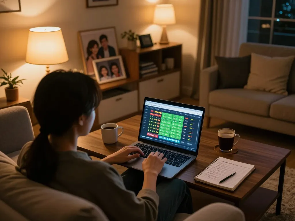Engaging in online sports betting on laptop, showcasing keo nha cai hom nay for strategic advantage.