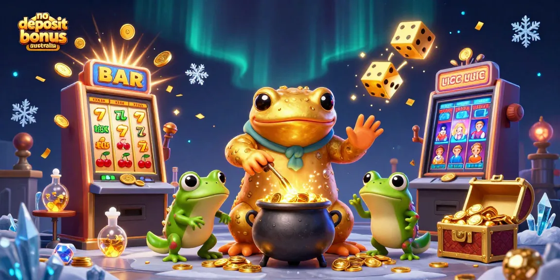 Explore the exciting no deposit bonus australia opportunities with our vibrant casino-themed illustration.