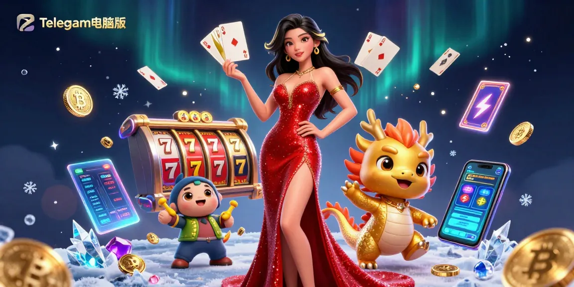 通过充满活力的老虎机游戏冒险与Telegram电脑版互动，展现华丽的亚洲女性。