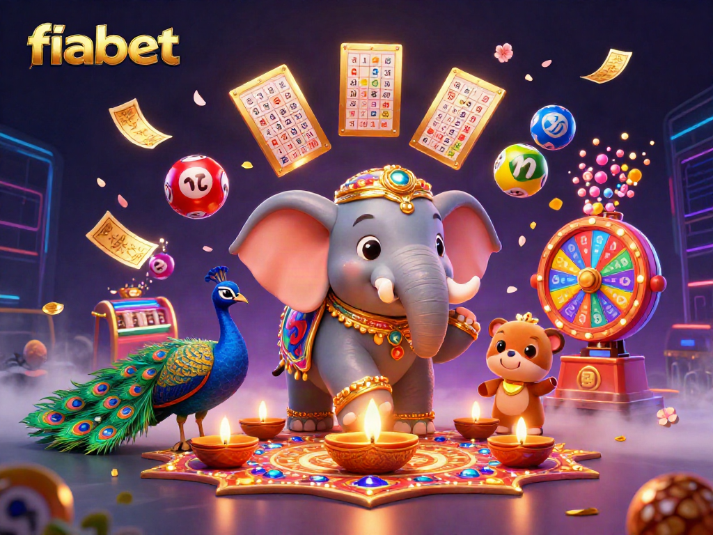 Engage with fabet's vibrant lottery theme showcasing colorful elements in an immersive scene.