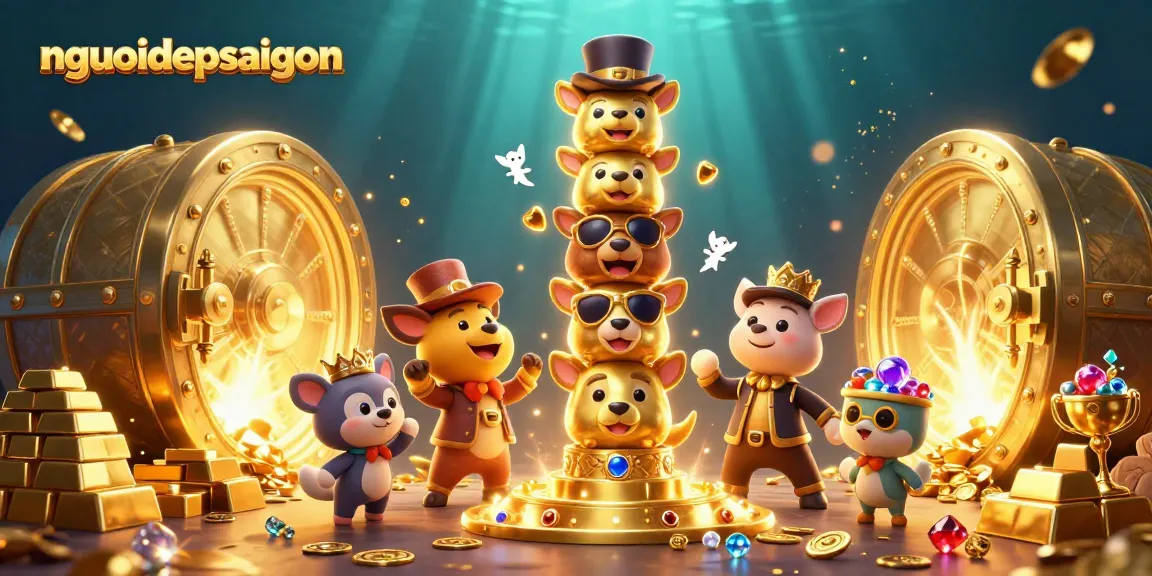 Engage in thrilling gameplay with nguoidepsaigon's vibrant 3D casino hybrid scene full of treasure.