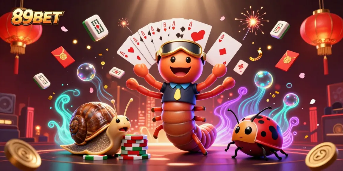 Experience the thrilling world of 89BET with a vibrant casino-themed illustration featuring multiple engaging characters.