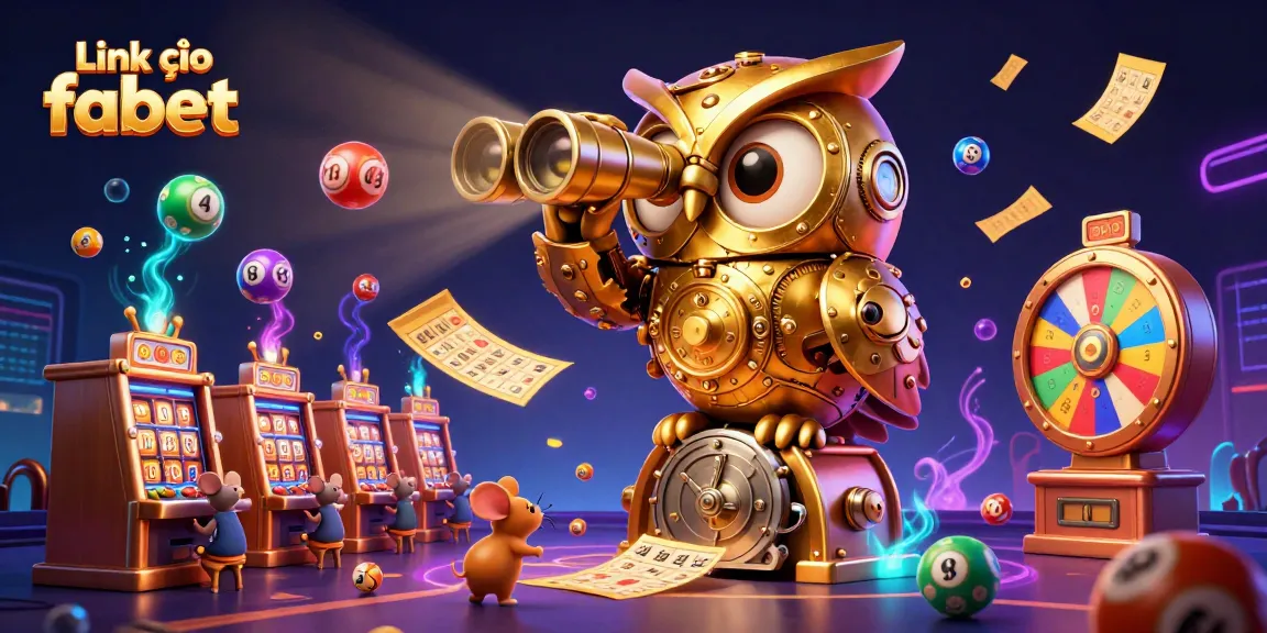 Experience excitement with Link vào fabet in an ultra-detailed 3D casino illustration packed with vibrant gaming elements.